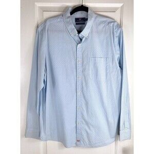 Vineyard Vines Blue White Dot Button‎ Down Classic Murray Shirt Mems Size XL